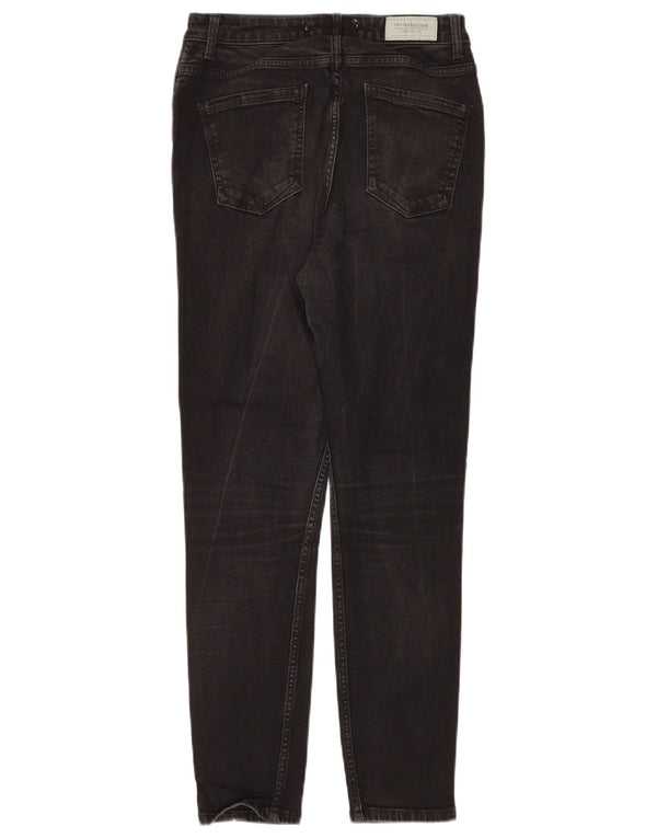 Zara Jeans Cônicos Femininos EU 40 Médio W30 L28 Preto