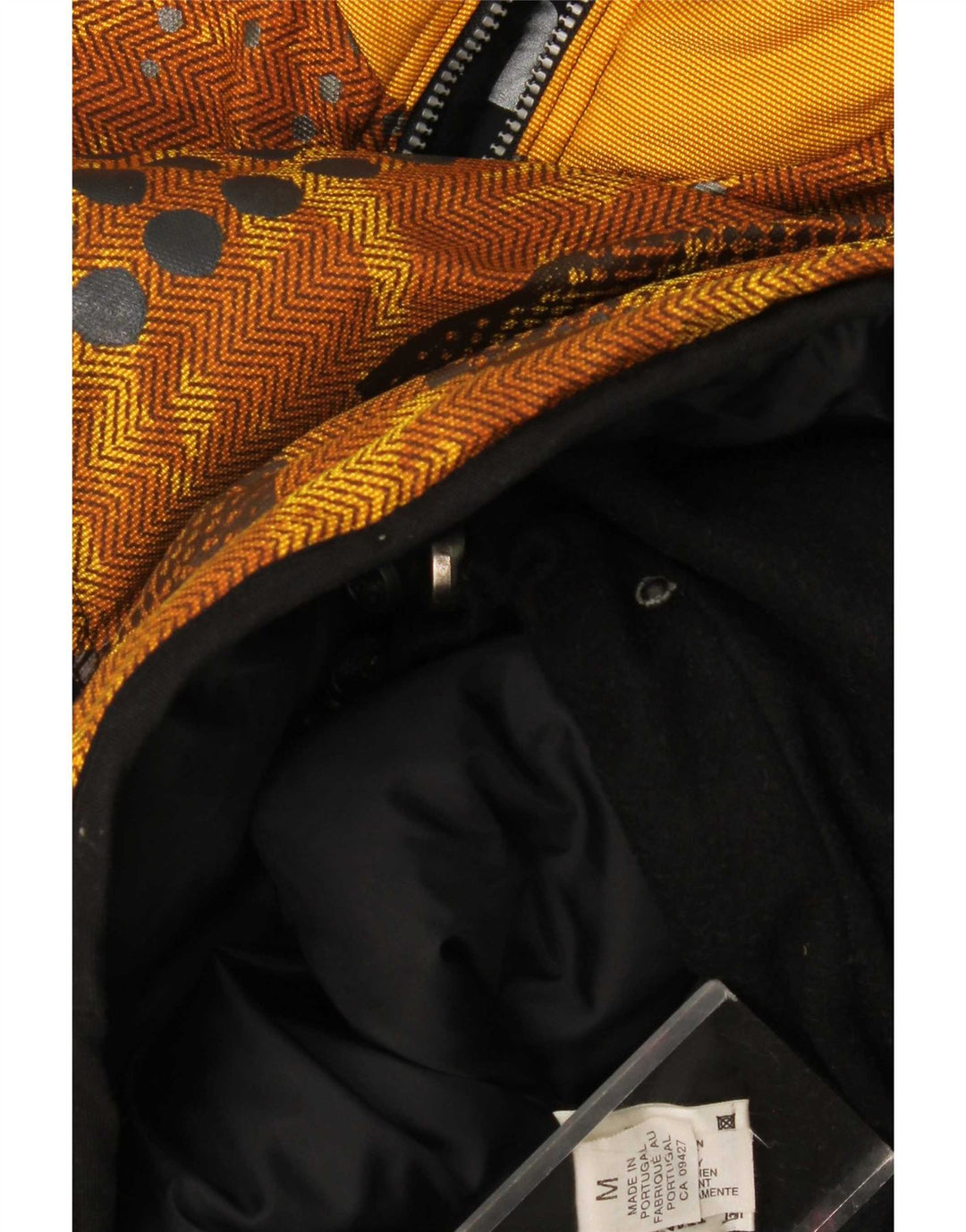 Jaqueta corta-vento masculina Tokka Tribe UK 38 Médio Amarelo Geométrico