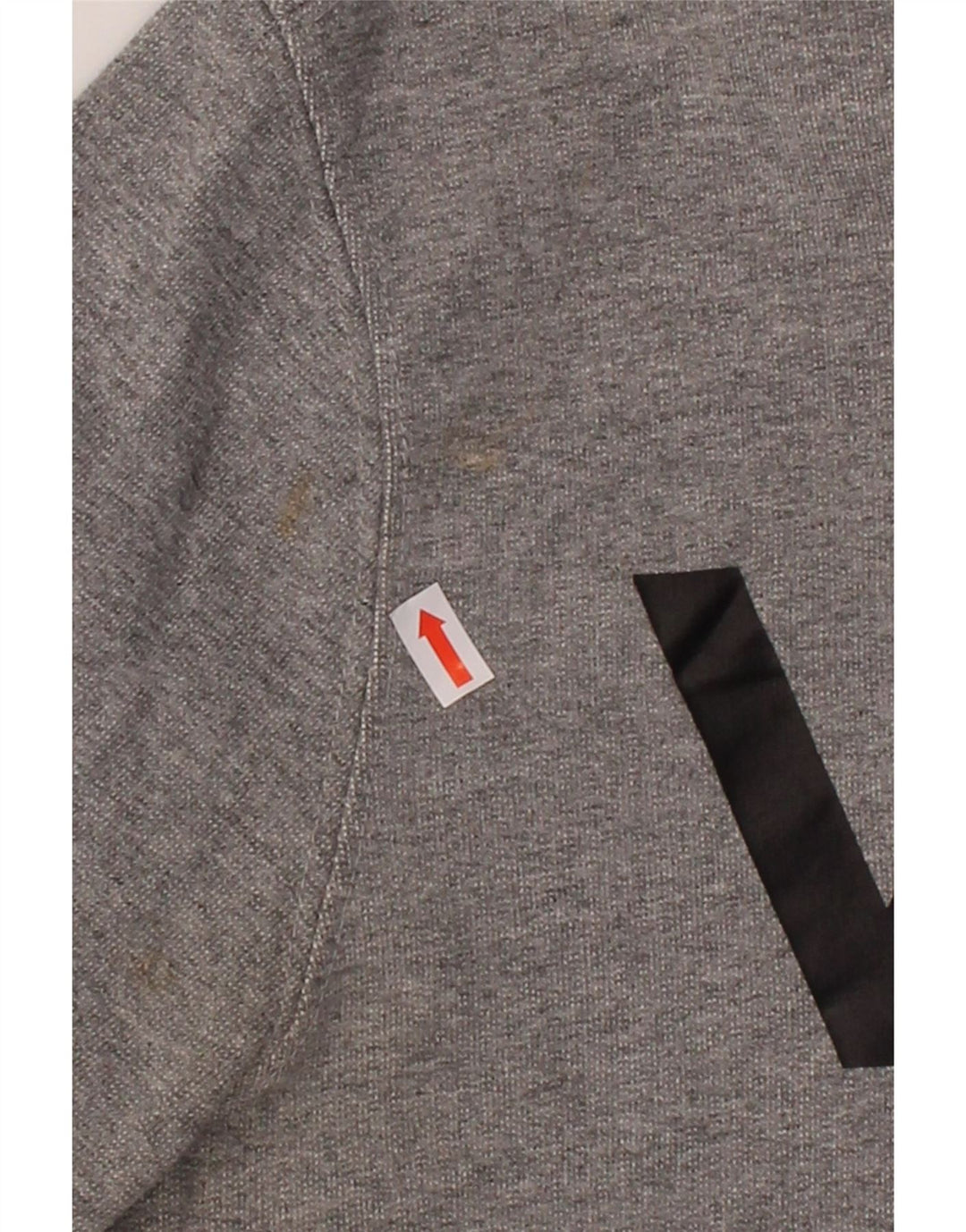 VANS Womens Graphic Zip Hoodie Sweater UK 14 Large Grey Cotton Vintage Vans and Second-Hand Vans from Messina Hembry 
