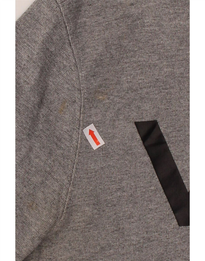 VANS Womens Graphic Zip Hoodie Sweater UK 14 Large Grey Cotton Vintage Vans and Second-Hand Vans from Messina Hembry 