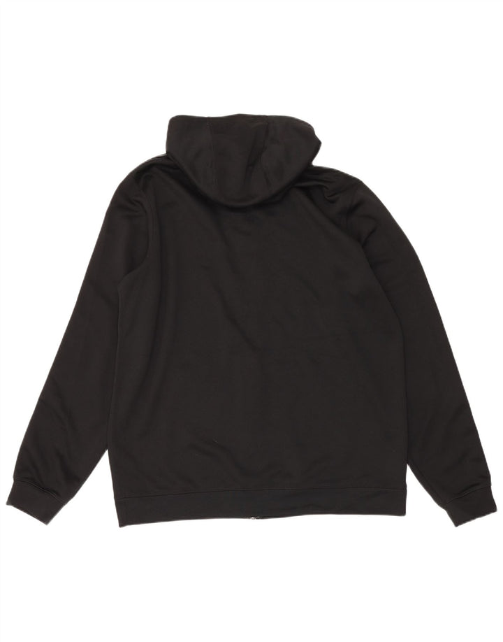 Suéter masculino Nike Graphic Zip com capuz grande poliéster preto