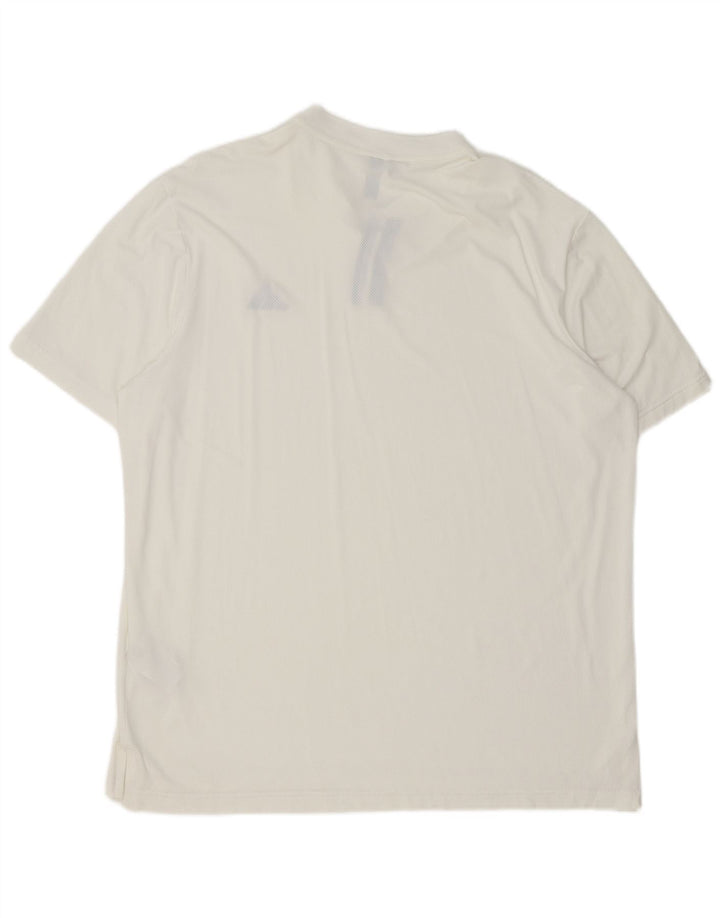 Camisa Polo Masculina Adidas XL Poliéster Branco
