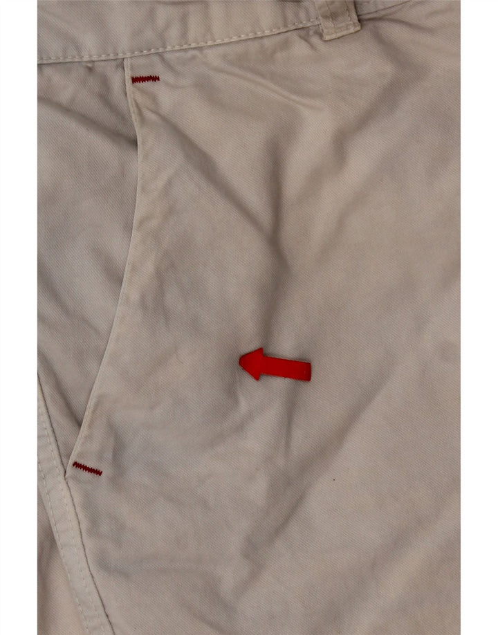 Shorts Chino Masculino Vintage W36 Grande Algodão Cinza