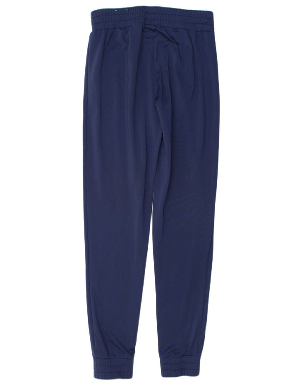 Calça de treino feminina Puma Joggers UK 10 pequeno azul marinho poliéster