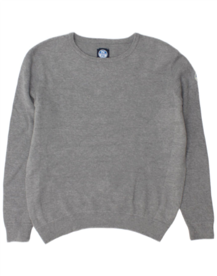 Suéter masculino North Sails com gola redonda XL algodão cinza