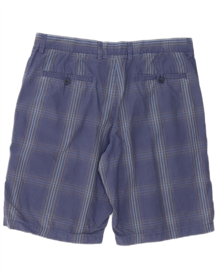 Shorts masculino Marks & Spencer Blue Harbor Chino W34 grande xadrez azul marinho