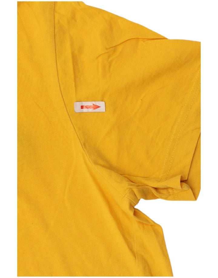 Campeão Camiseta Masculina Graphic Top Amarelo Médio