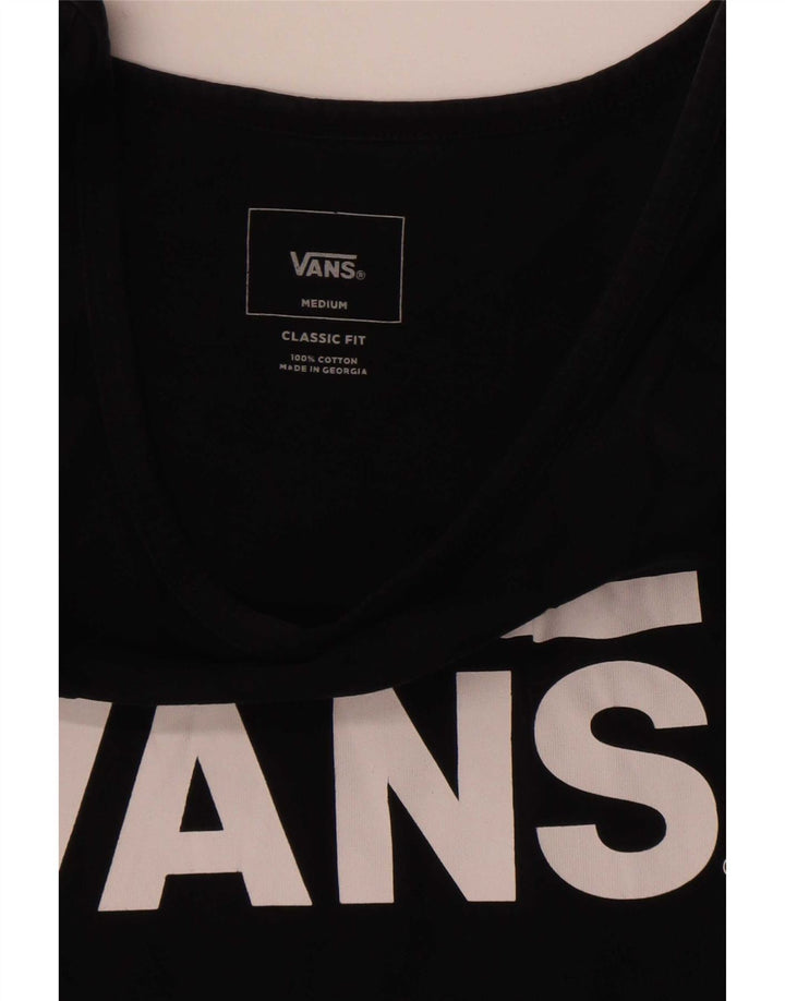 Vans Masculino Classic Fit Graphic Vest Top Médio Algodão Preto