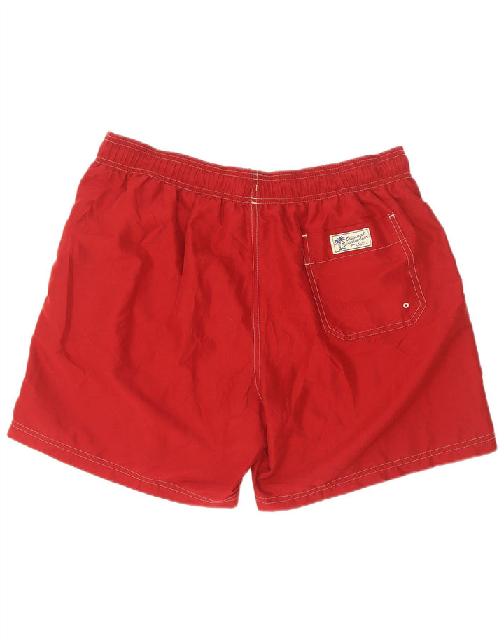 Shorts de natação masculino Marks & Spencer grande poliéster vermelho