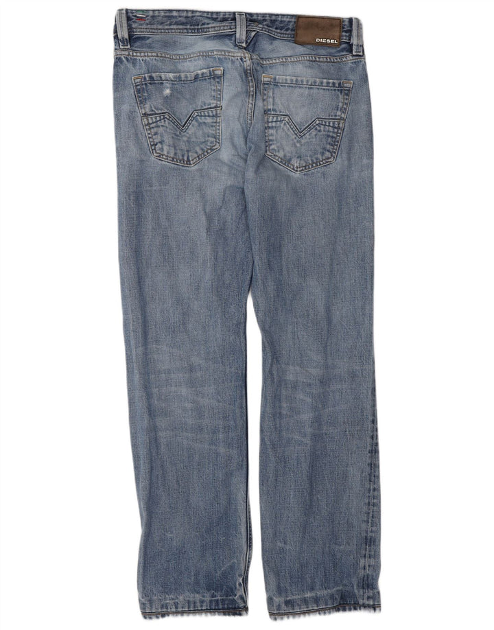 DIESEL Masculino Larkee Straight Jeans W31 L34 Azul Algodão