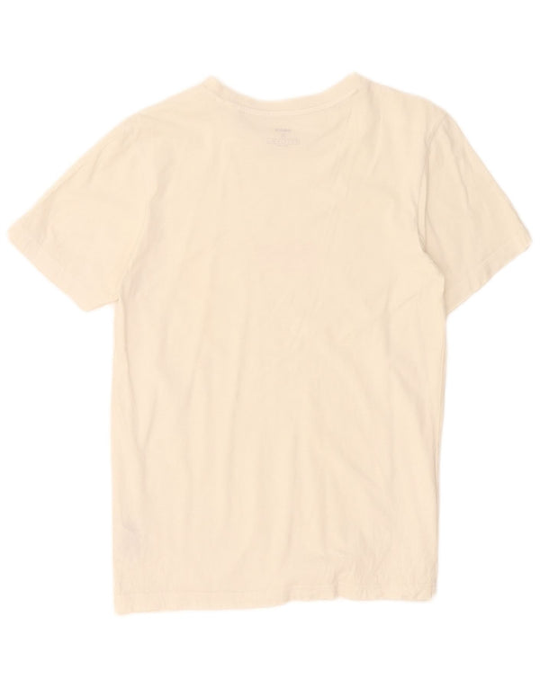 Adidas Mens Graphic T-Shirt Top Pequeno Algodão Branco