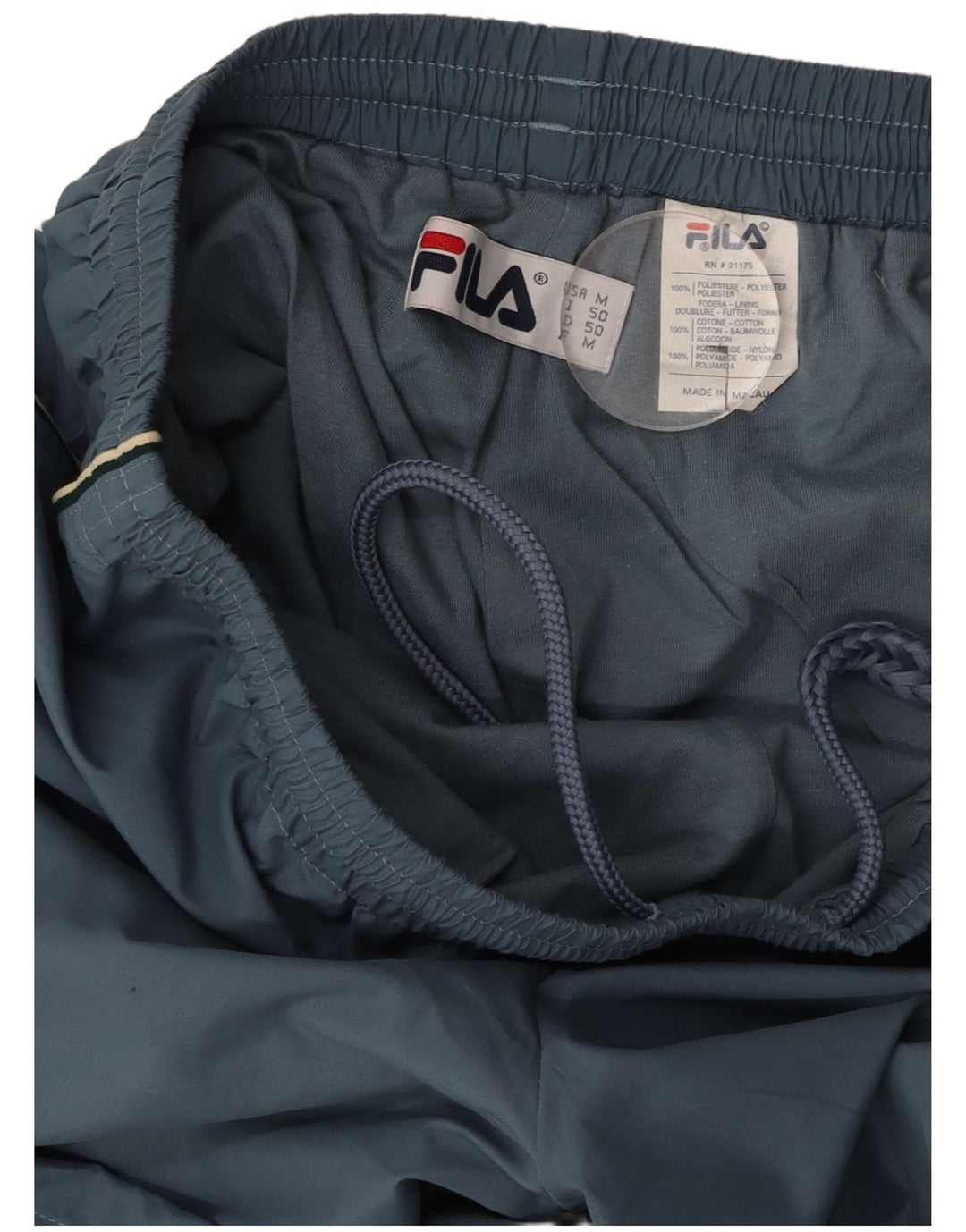 Calça de treino masculina FILA poliéster azul médio