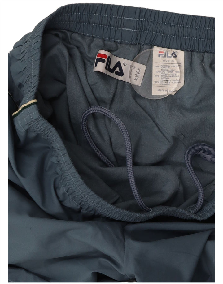 Calça de treino masculina FILA poliéster azul médio