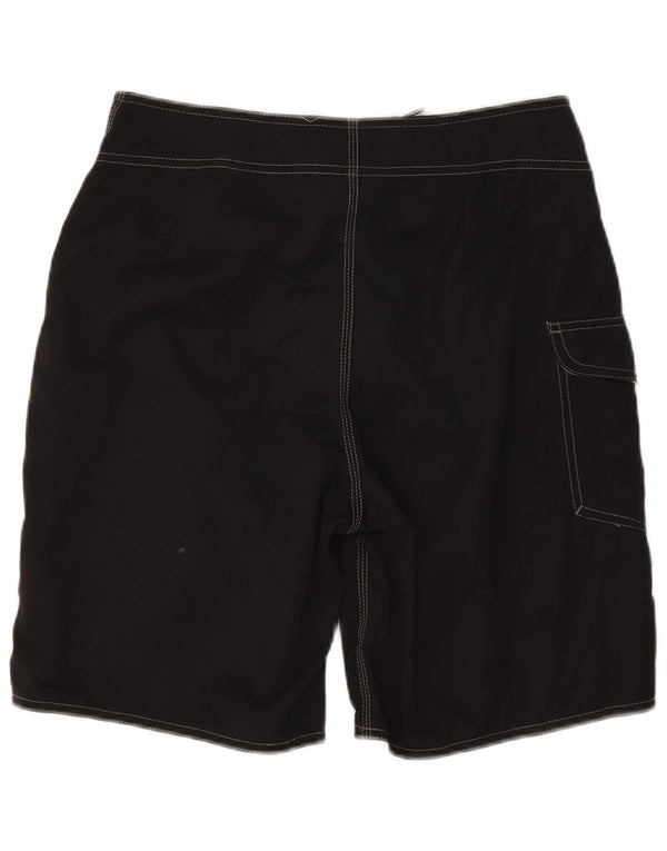Shorts de natação masculino Vans médio preto poliéster
