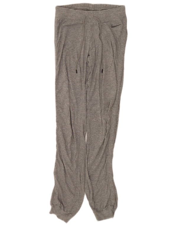 Calça de treino feminina Nike Joggers UK 4 XS cinza algodão