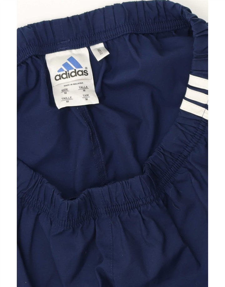 Shorts esportivos masculinos Adidas médio azul marinho poliéster