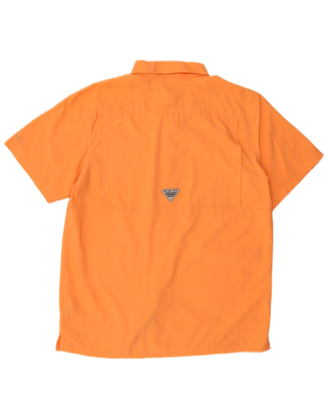 Camisa masculina de manga curta COLUMBIA poliéster laranja médio