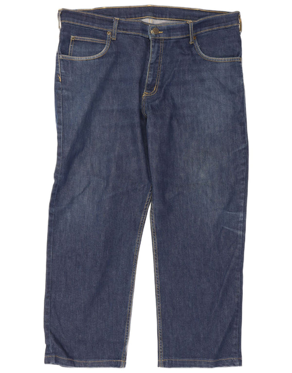 Lee Mens Brooklyn Straight Jeans W40 L27 Azul Algodão