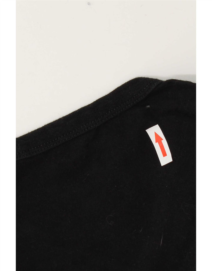 Guess Camiseta masculina gráfica Top médio algodão preto