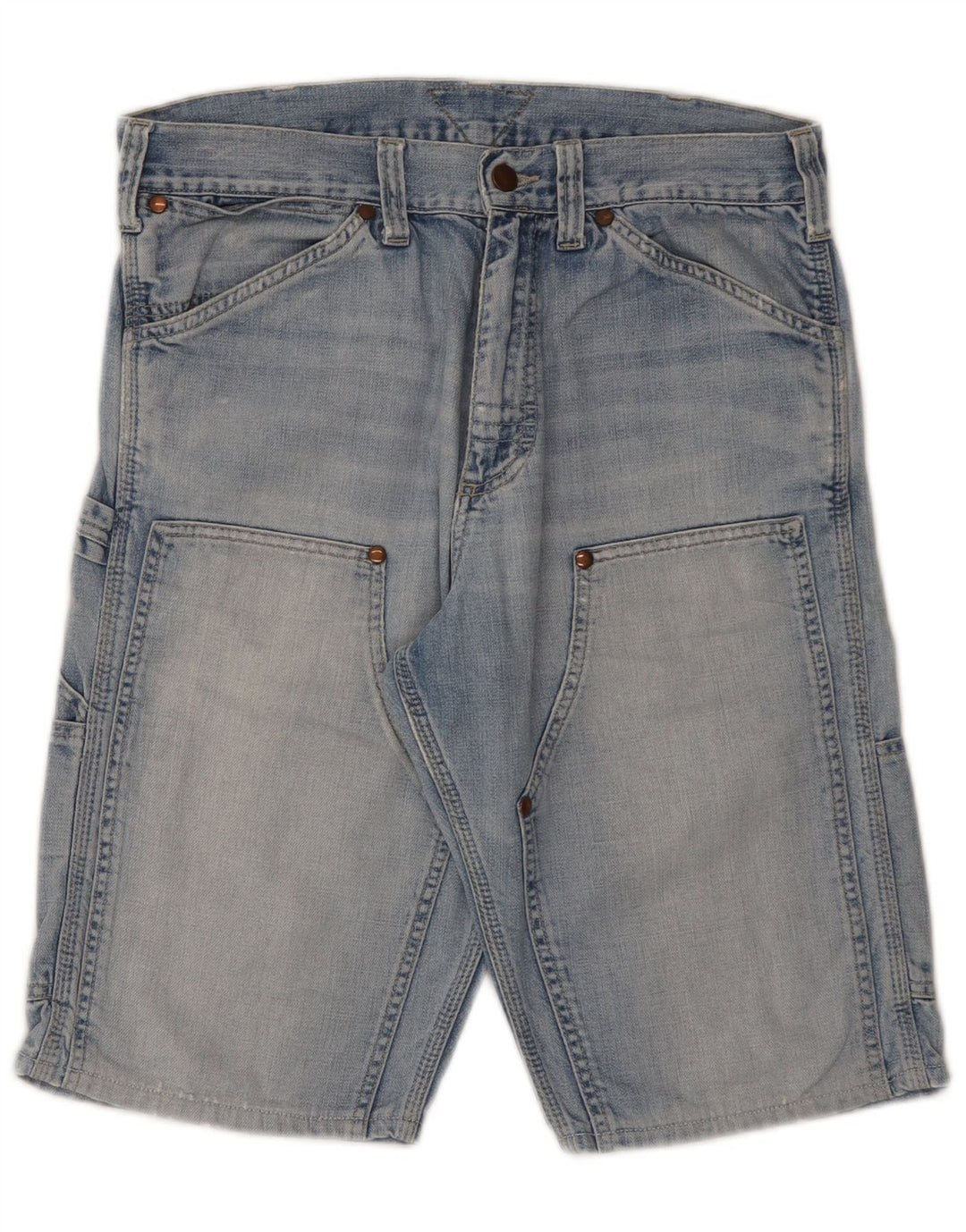 Shorts jeans cargo masculino Meltin' Pot W31 azul médio