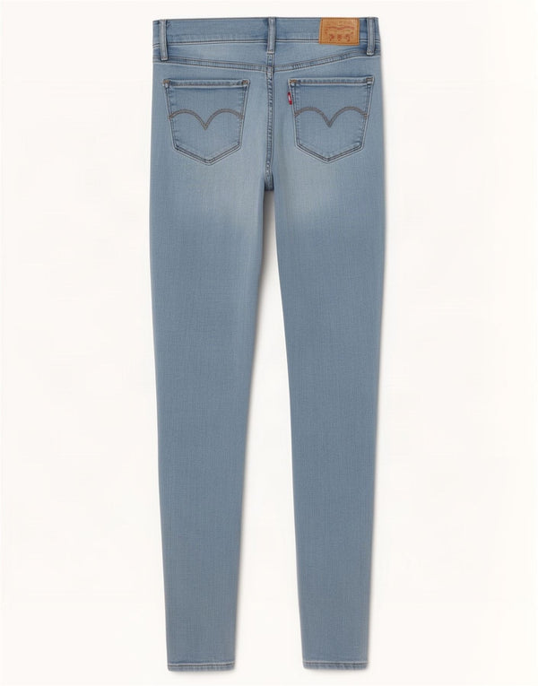 Calça jeans feminina Levi's 710 Super Skinny W26 L29 azul algodão