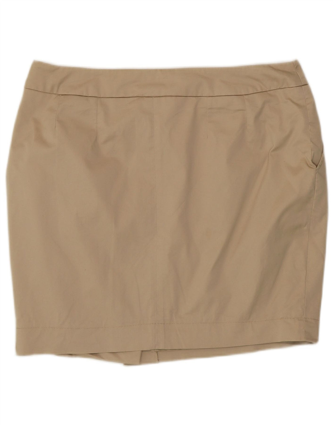 Minissaia feminina Zendra EU 46 XL W34 algodão bege