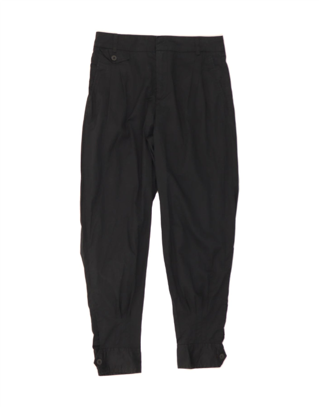 BENETTON Womens Slim Chino Trousers W40 L27 Black Cotton Vintage Benetton and Second-Hand Benetton from Messina Hembry 