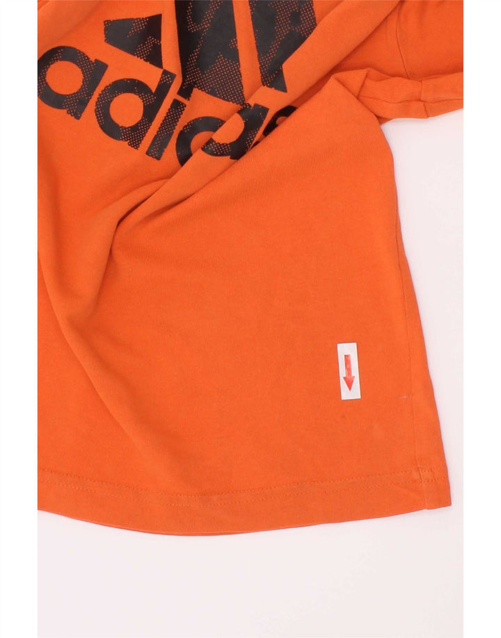 Camiseta Adidas Meninos Graphic Top 5-6 Anos Laranja