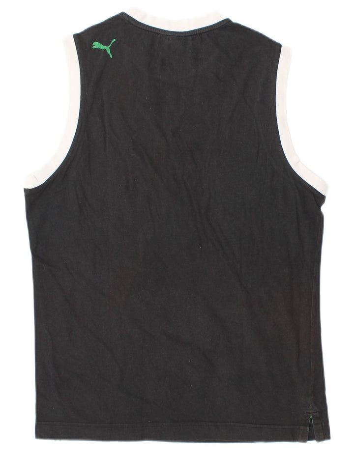PUMA Masculino Graphic Vest Top Médio Preto