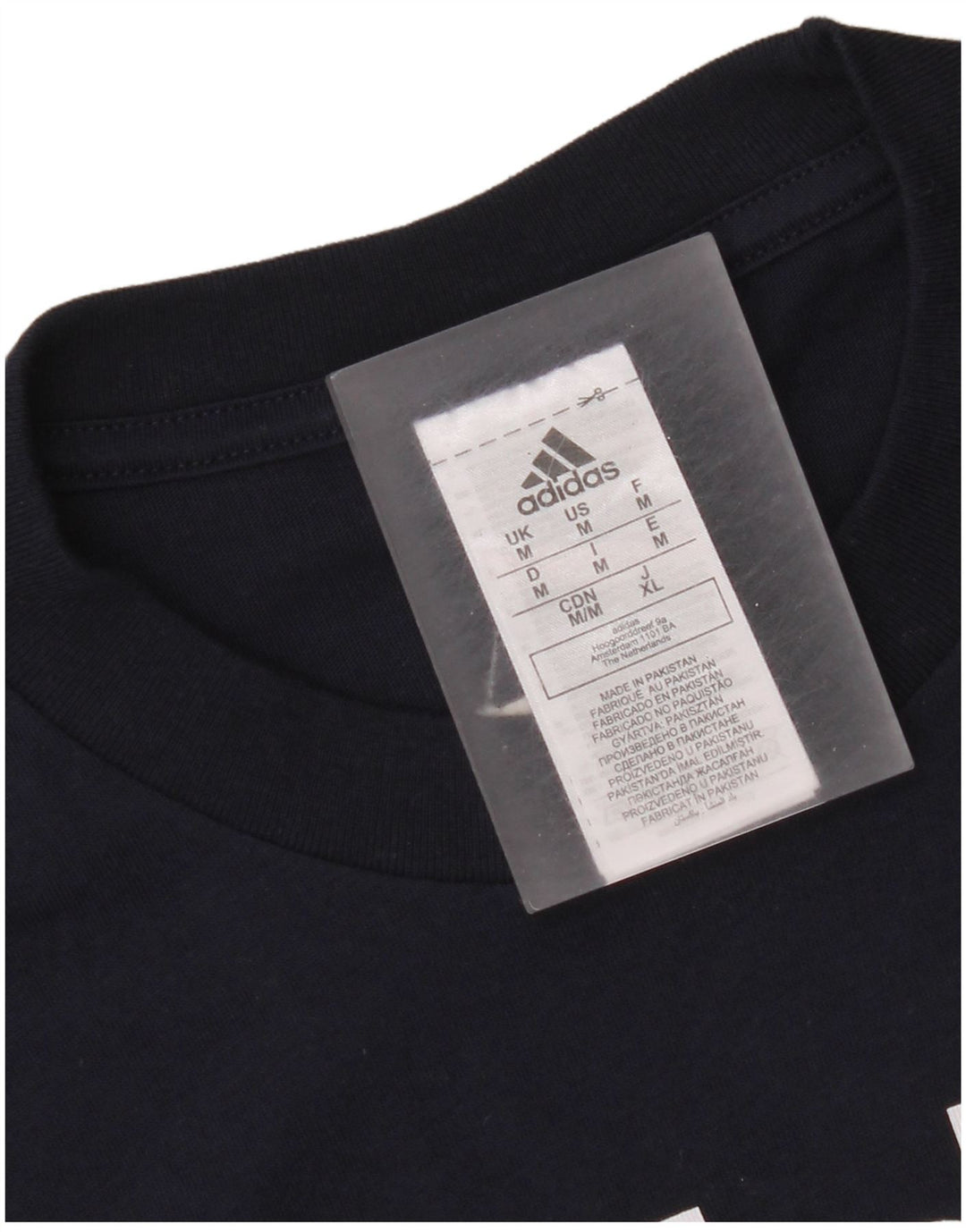 Adidas Camiseta Masculina Graphic Top Médio Algodão Azul Marinho