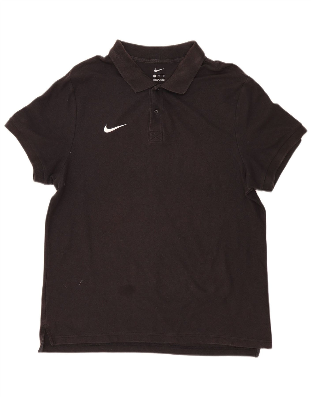 Camisa polo masculina Nike XL preta de algodão