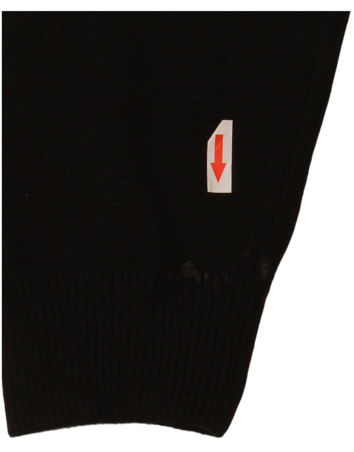 Suéter masculino Marks & Spencer com gola redonda, acrílico preto grande