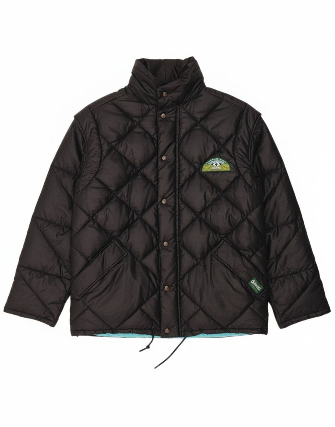 Jaqueta acolchoada reversível masculina DOLOMITE UK 34 XS poliéster preto