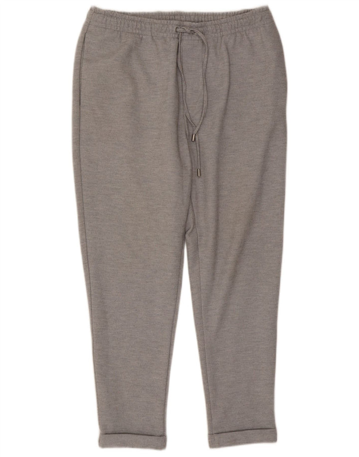 Calça de treino feminina Zara UK 16 grande cinza