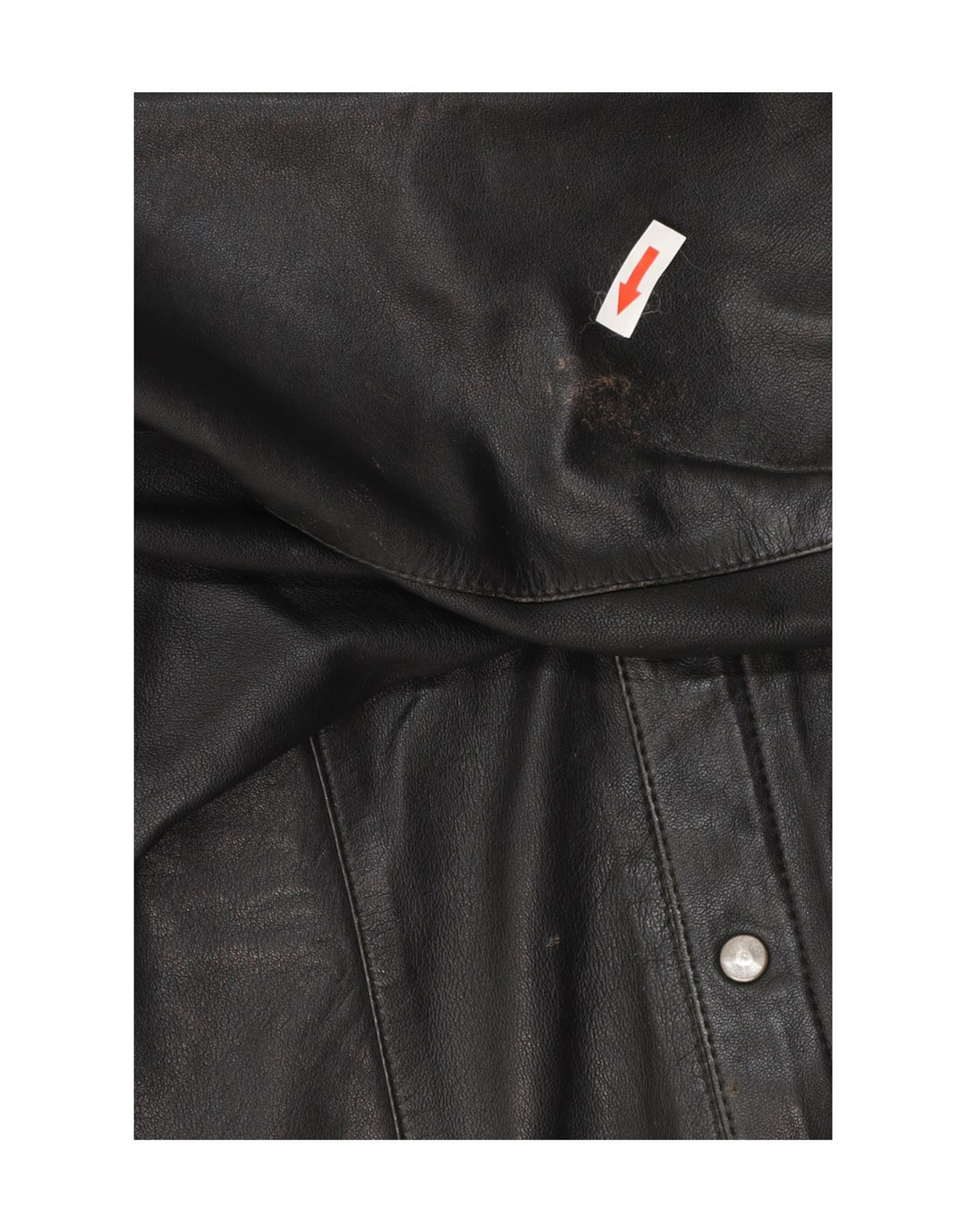 Jaqueta de couro masculina vintage UK 38 média preta