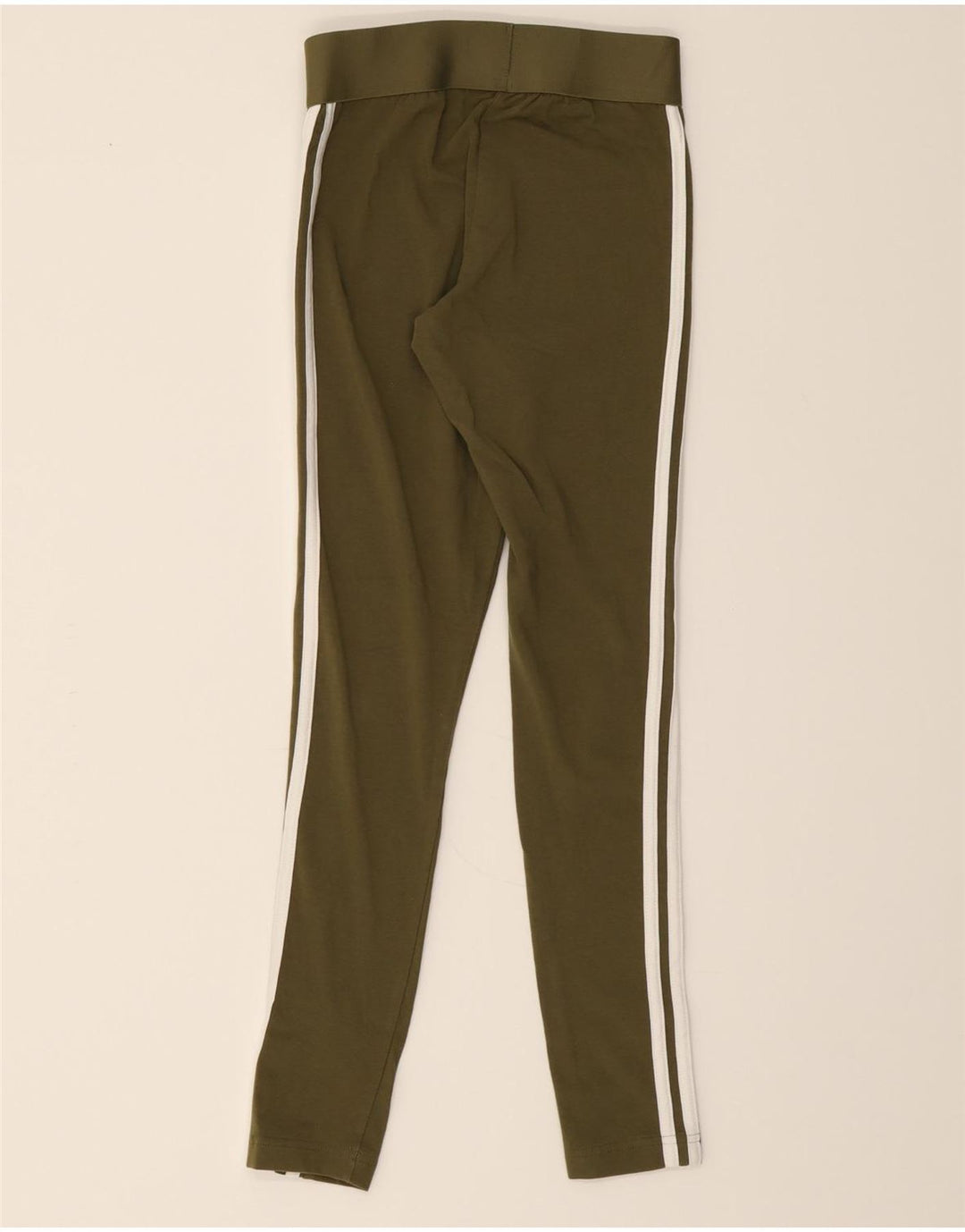 ADIDAS Womens Leggings UK 4/6 XS Green Cotton Vintage Adidas and Second-Hand Adidas from Messina Hembry 