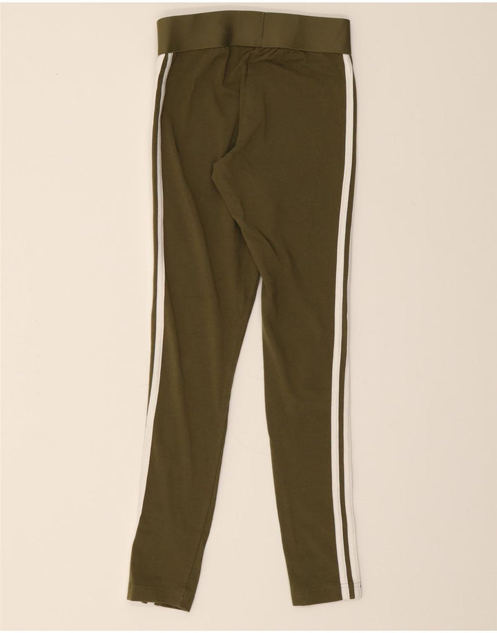 ADIDAS Womens Leggings UK 4/6 XS Green Cotton Vintage Adidas and Second-Hand Adidas from Messina Hembry 