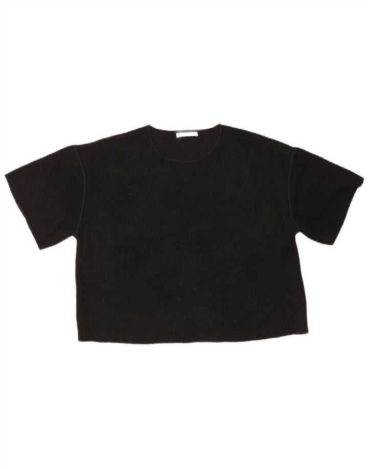 Camiseta feminina Zara UK 14 médio preto