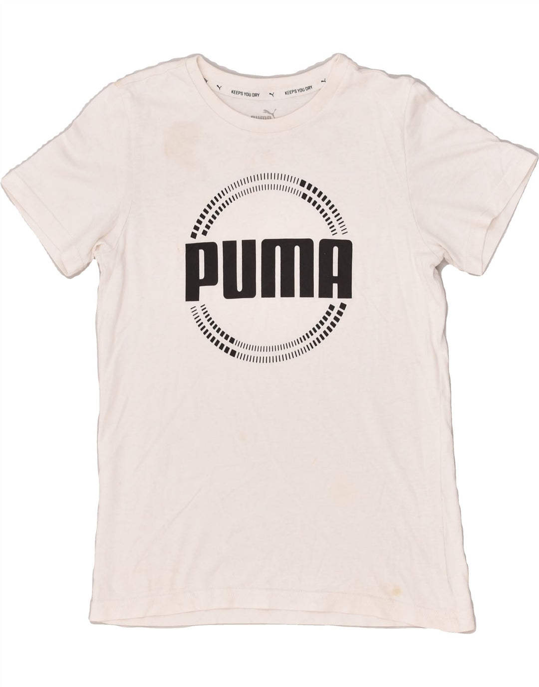 PUMA Boys Graphic T-Shirt Top 11-12 Years White | Vintage Puma | Thrift | Second-Hand Puma | Used Clothing | Messina Hembry 