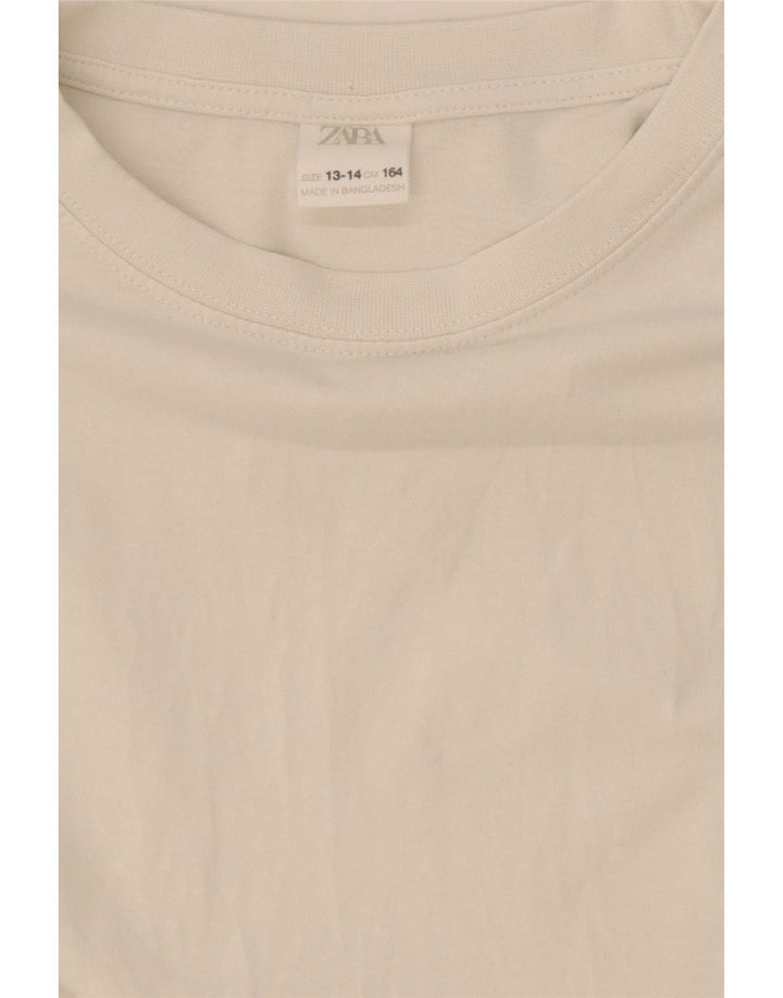 Zara Girls Top manga comprida 13-14 anos branco