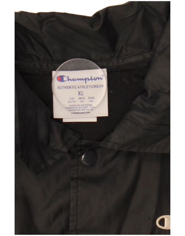 Jaqueta de chuva feminina Champion Loose Fit UK 18 XL poliéster preto