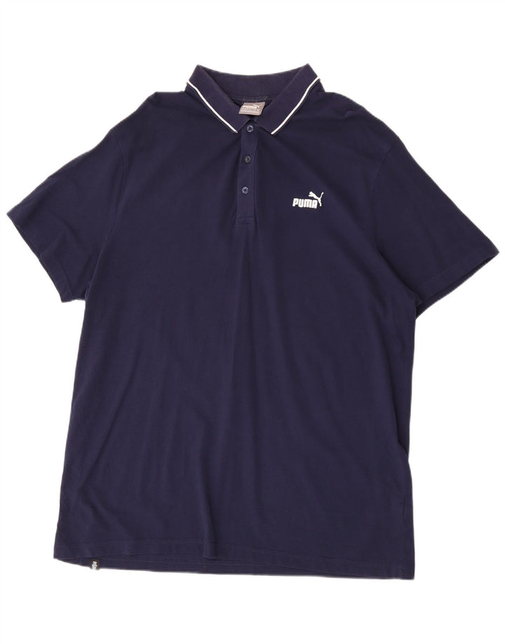 Camisa polo masculina Puma 2XL algodão azul marinho