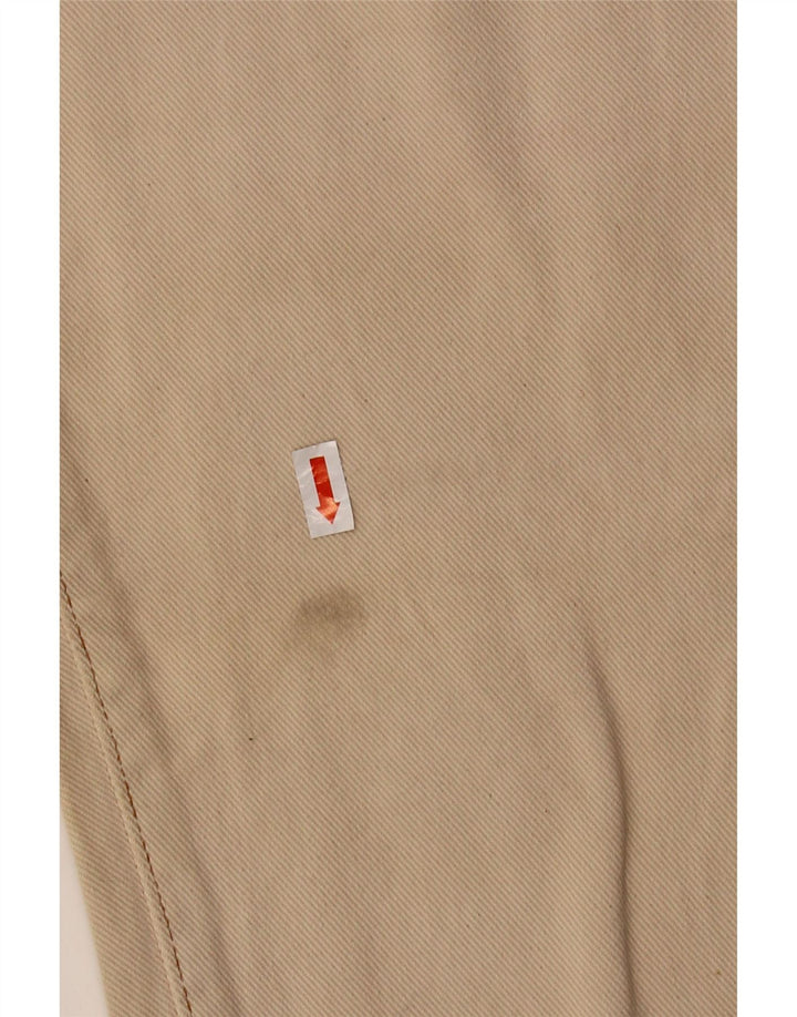 Calça feminina casual cônica GUESS W26 L28 algodão bege