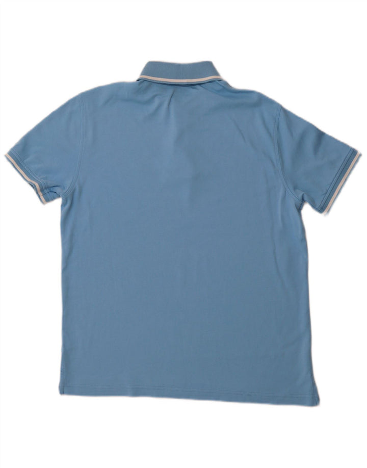 Camisa polo masculina TOMMY HILFIGER algodão azul médio