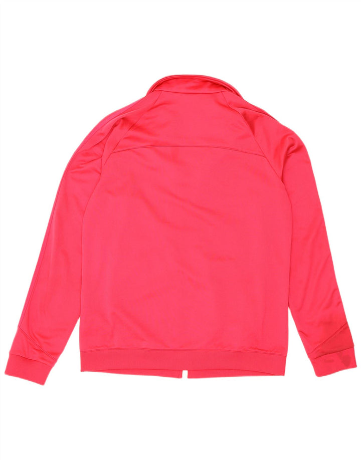 Adidas Womens Tracksuit Top Jacket UK 16/18 Grande Rosa Poliéster