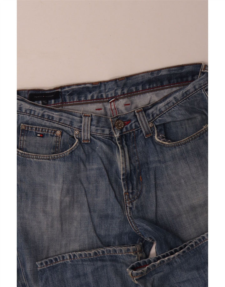 Jeans retos masculinos Tommy Hilfiger W32 L32 algodão azul