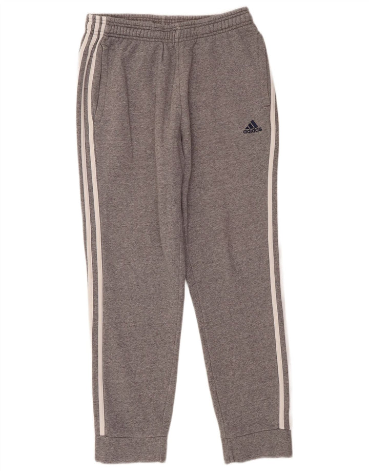 Calças de treino masculinas ADIDAS joggers cinza médio