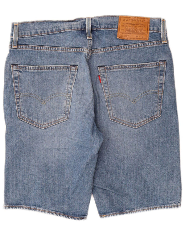 LEVI'S Mens 502 Denim Shorts W32 Medium Blue Cotton