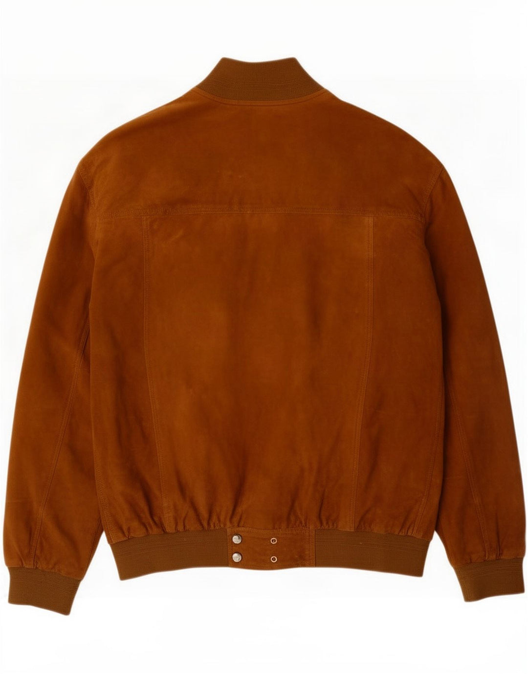 Jaqueta bomber masculina vintage de camurça IT 60 5XL couro marrom