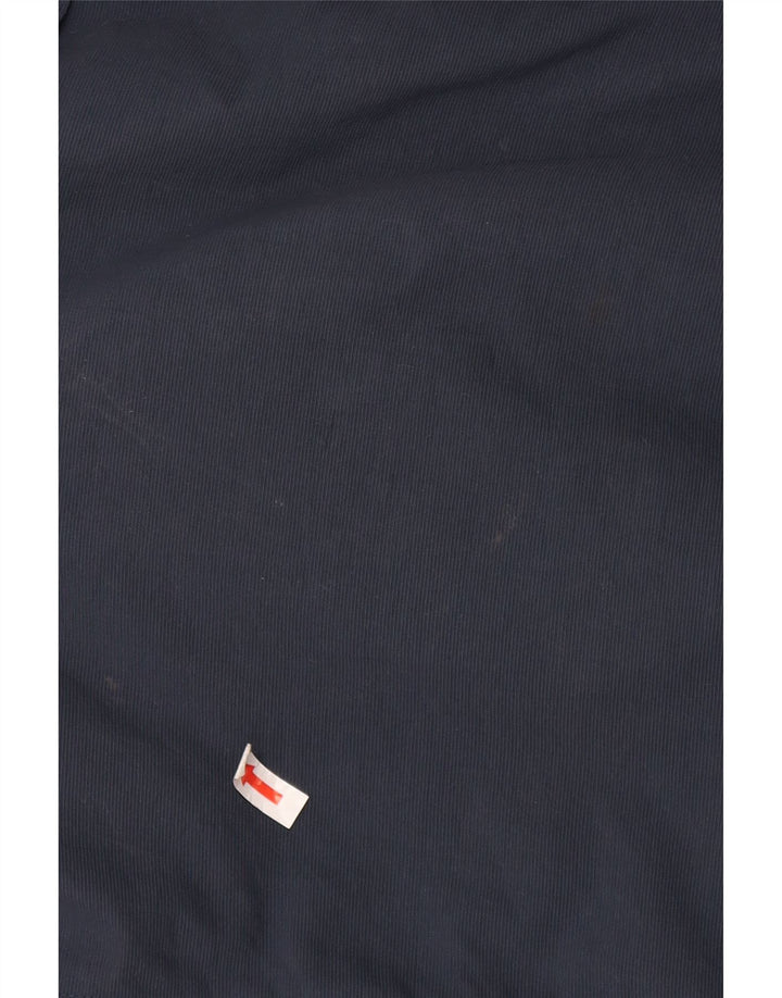 Jaqueta Anorak com capuz masculino Adidas Reino Unido 42/44 grande poliéster azul marinho